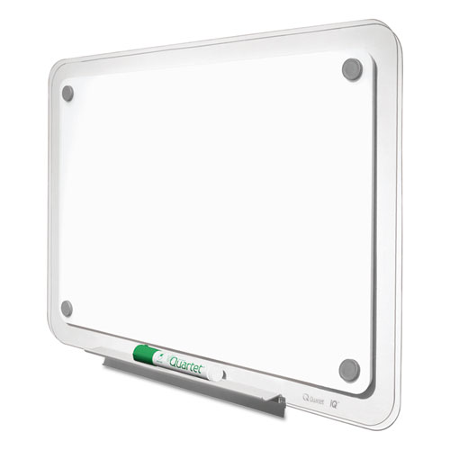 Image of Quartet® Iq Total Erase Translucent-Edge Board, 36 X 23, White Surface, Clear Plastic Frame