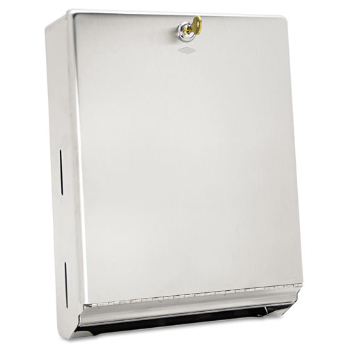 Image of Surface-Mounted Paper Towel Dispenser, 10.75 x 4 x 14, Stainless Steel
