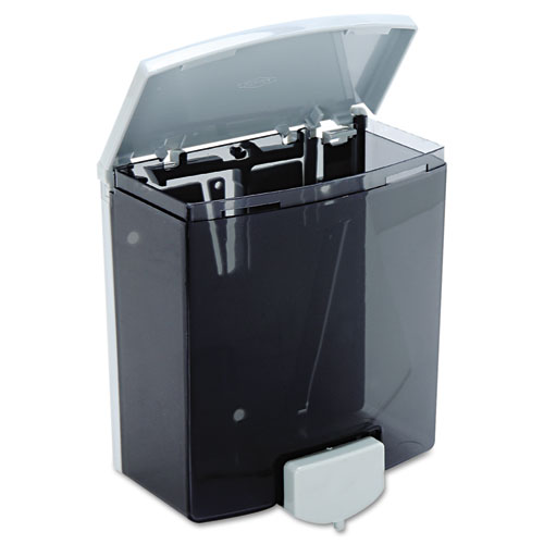 Image of Bobrick Classicseries Surface-Mounted Liquid Soap Dispenser, 40 Oz, 5.81 X 3.31 X 6.88, Black/Gray