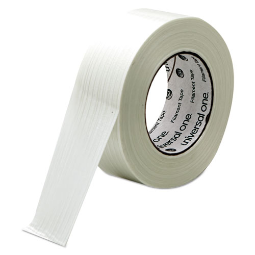 Image of Universal® 350# Premium Filament Tape, 3" Core, 48 Mm X 54.8 M, Clear