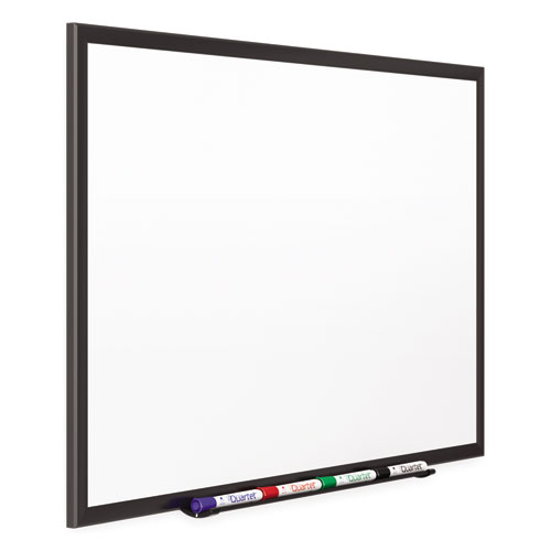 Image of Quartet® Classic Series Porcelain Magnetic Dry Erase Board, 48 X 36, White Surface, Black Aluminum Frame