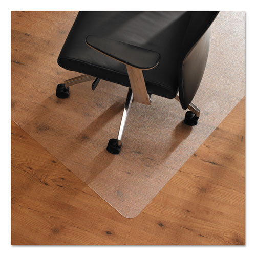 Cleartex+UnoMat+Anti-Slip+Rectangular+Chairmat+-+Hard+Floor%2C+Home%2C+Office+-+35%26quot%3B+Length+x+47%26quot%3B+Width+x+74.8+mil+Thickness+-+Rectangle+-+Polycarbonate+-+Clear