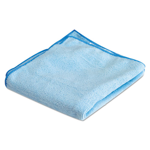 Boardwalk® Microfiber Cleaning Cloths, 16 x 16, Blue, 24/Pack