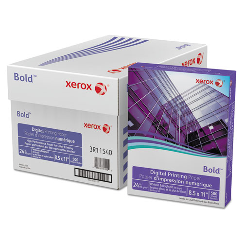 Image of Xerox™ Bold Digital Printing Paper, 98 Bright, 24 Lb Bond Weight, 8.5 X 11, White, 500/Ream