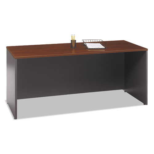 Image of Bush® Series C Collection 72W Credenza Shell, 71.13W X 23.38D X 29.88H, Hansen Cherry