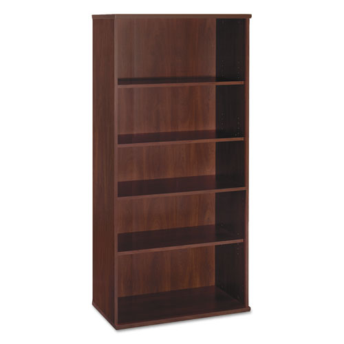 Image of Series C Collection Bookcase, Five-Shelf, 35.63w x 15.38d x 72.78h, Hansen Cherry