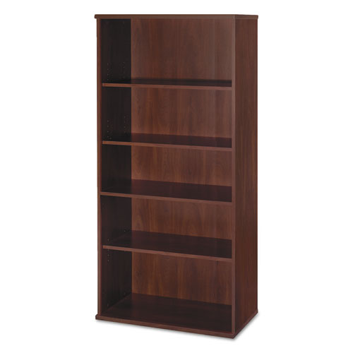 Image of Series C Collection Bookcase, Five-Shelf, 35.63w x 15.38d x 72.78h, Hansen Cherry