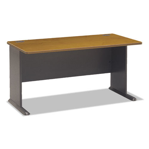 SERIES A COLLECTION 60W DESK, 59.63W X 26.88D X 29.88H, NATURAL CHERRY/SLATE GRAY