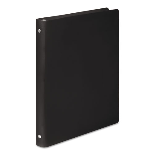 ACCO ACCOHIDE Poly Round Ring Binder, 23-pt. Cover, 1/2" Cap, Black