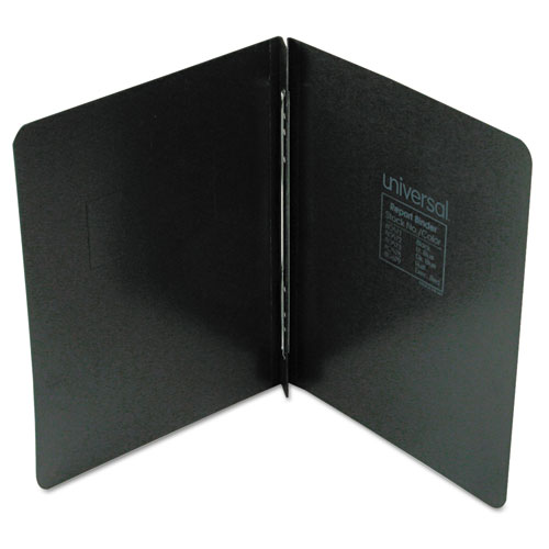 Image of Pressboard Report Cover, Two-Piece Prong Fastener, 3" Capacity, 8.5 x 11, Black/Black