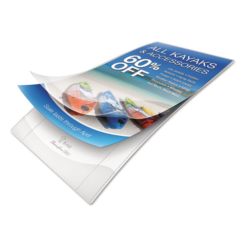 Image of Gbc® Ezuse Thermal Laminating Pouches, 5 Mil, 9" X 14.5", Gloss Clear, 100/Box