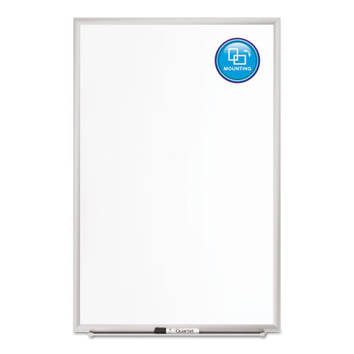 Image of Quartet® Classic Series Porcelain Magnetic Dry Erase Board, 60 X 36, White Surface, Silver Aluminum Frame