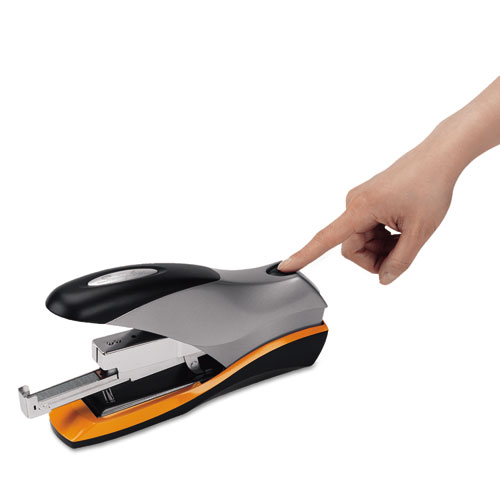 Image of Swingline® Optima 70 Desktop Stapler, 70-Sheet Capacity, Silver/Black/Orange