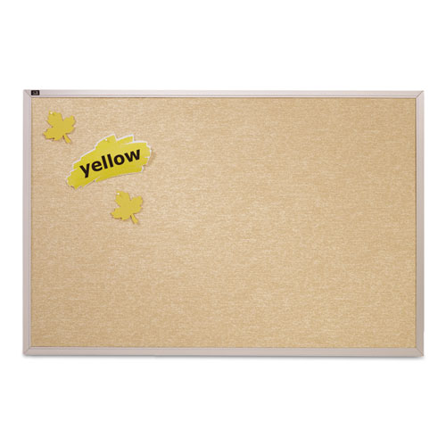 Vinyl Tack Bulletin Board, 12 Ft X 4 Ft, White Surface, Silver Aluminum Frame