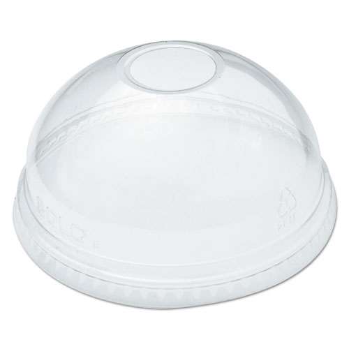 Ultra Clear Dome Cold Cup Lids, Fits 16 oz to 24 oz Cups, PET, Clear, 100/Pack