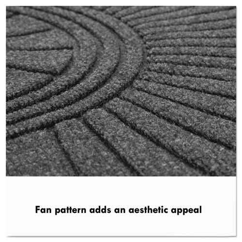 Image of Guardian Ecoguard Diamond Floor Mat, Single Fan, 36 X 72, Charcoal
