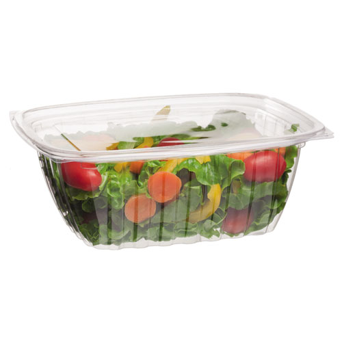 RENEWABLE AND COMPOSTABLE RECTANGULAR DELI CONTAINERS, 32 OZ, 50/PACK, 4 PACKS/CARTON