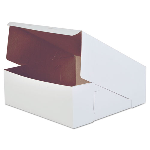 BAKERY BOXES, 14 X 14 X 5, WHITE, 50/CARTON