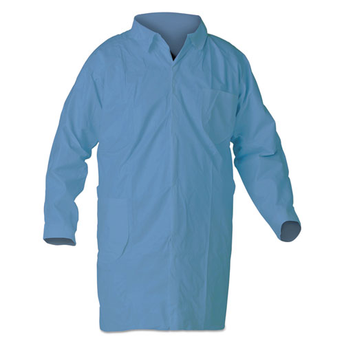 A65 Flame Resistant Lab Coats, 5x-Large, Blue, 25/carton
