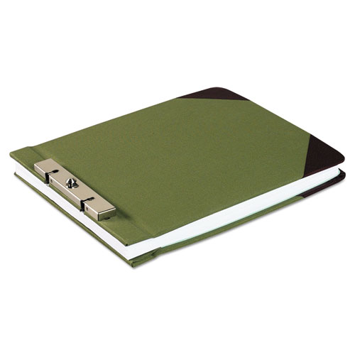 Wilson Jones® Canvas Sectional Storage Post Binder, 2 Posts, 3" Capacity, 8.5 x 11, Green