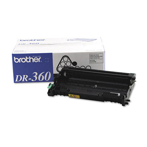 Brother DR360 Drum Unit, 12,000 Page-Yield, Black