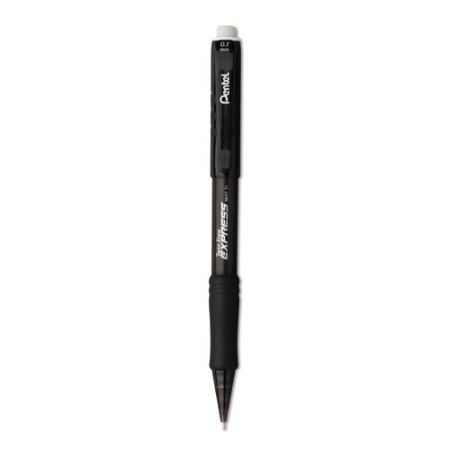 Twist-Erase EXPRESS Mechanical Pencil, 0.7 mm, HB (#2.5), Black Lead, Black Barrel, Dozen