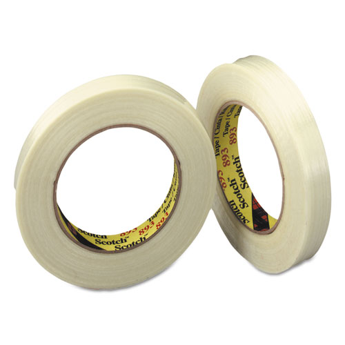Scotch® Filament Tape, 24mm x 55m, 3" Core, Clear