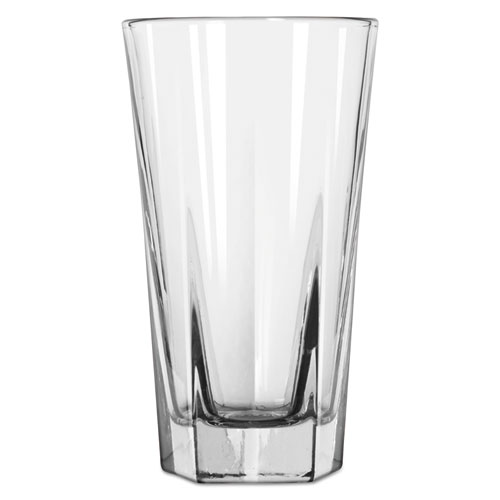 Libbey Inverness Glass Tumblers, Beverage, 12 oz, Clear, 36/Carton