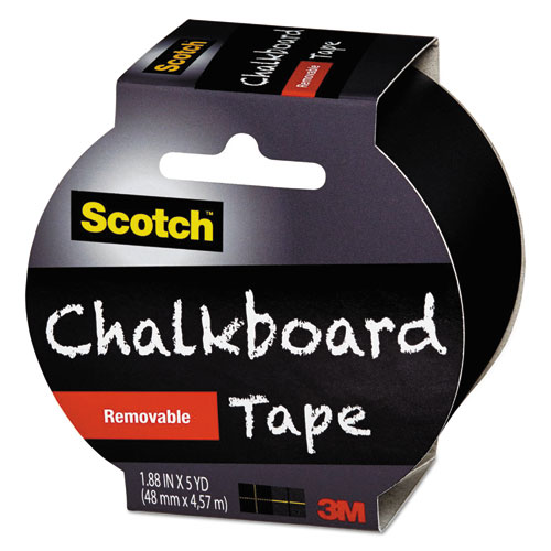 Chalkboard Tape, 3" Core, 1.88" x 5 yds, Black
