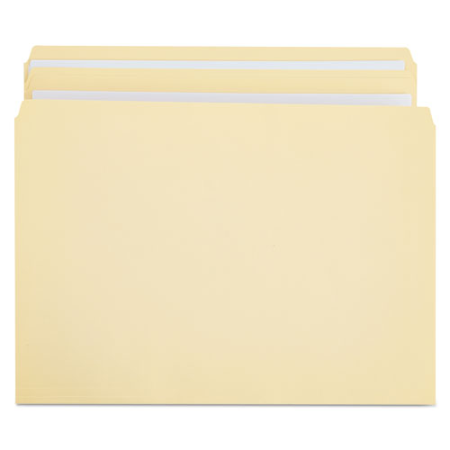 Double-Ply Top Tab Manila File Folders, Straight Tabs, Legal Size, 0.75" Expansion, Manila, 100/Box