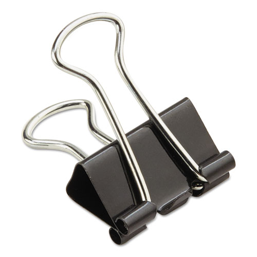 Binder Clips, Small, Black/Silver, 36/Pack