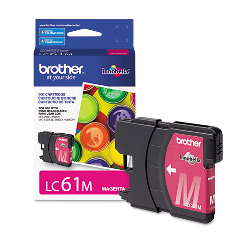 Image of Brother Lc61M Innobella Ink, 325 Page-Yield, Magenta