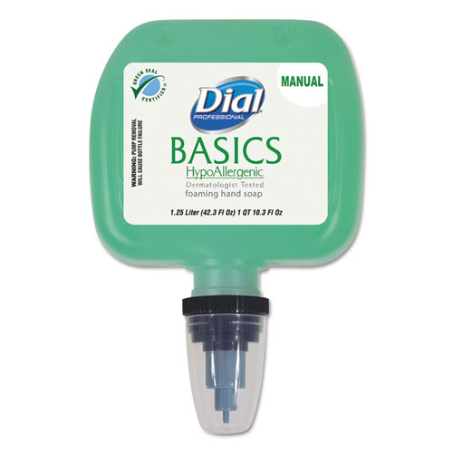 Basics Hypoallergenic Foaming Hand Wash, Honeysuckle, 1.25 L, 3/Carton