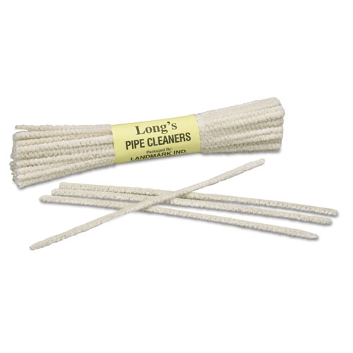 9920002929946, SKILCRAFT Tobacco Pipe Cleaner, 6 x 1, Wire/Cotton, White,  24/Box