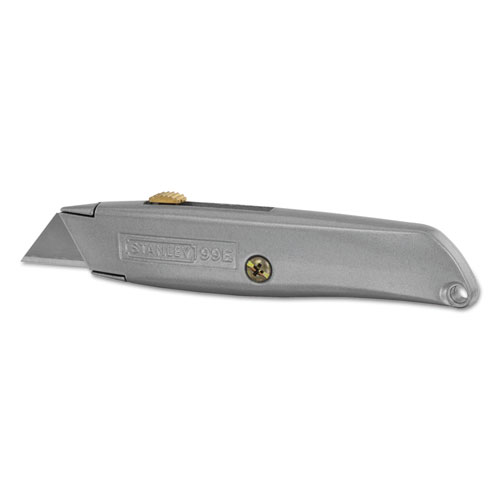 Image of Stanley® Classic 99 Utility Knife With Retractable Blade, 6" Die Cast Handle, Gray