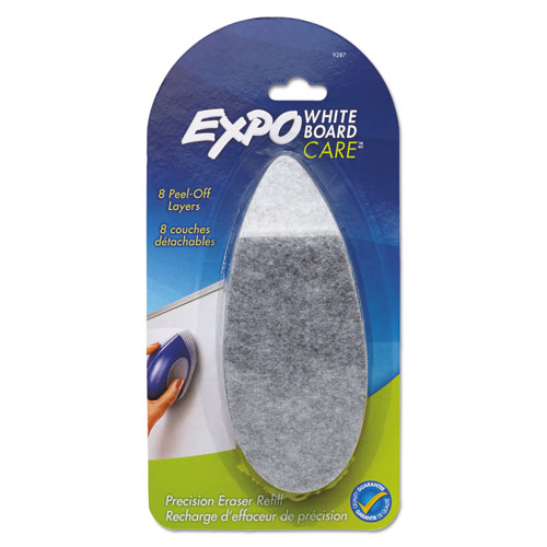 Dry Erase Precision Point Eraser Refill Pad, Felt, 9 3/4w x 3 1/4d | by Plexsupply