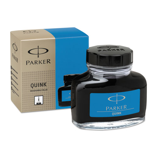 Parker® Super Quink Washable Ink for Parker Pens, 2 oz Bottle, Blue