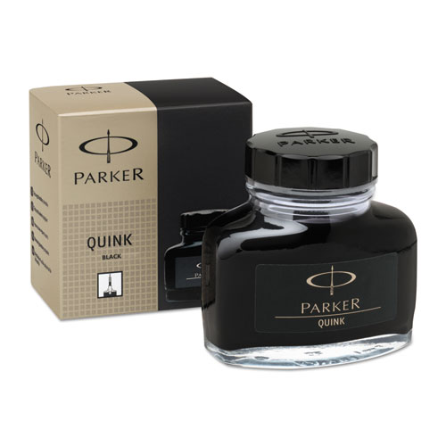 Parker® Super Quink Permanent Ink for Parker Pens, 2 oz Bottle, Black