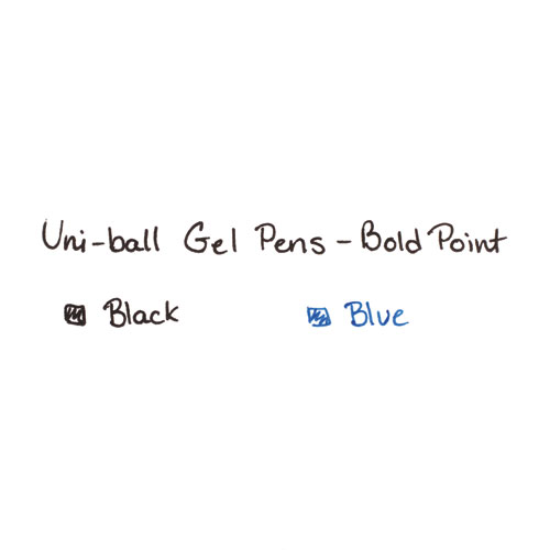 Signo 207 Retractable Gel Pen, 1mm, Black Ink, Translucent Black Barrel, Dozen
