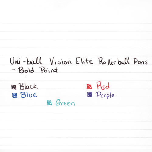 VISION ELITE STICK ROLLER BALL PEN, BOLD 0.8MM, RED INK, WHITE/RED BARREL