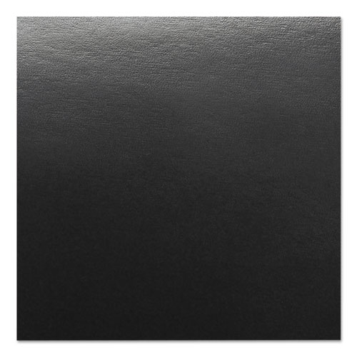 Leather Look Presentation Covers for Binding Systems, 11.25 x 8.75, Black, 100 Sets/Box