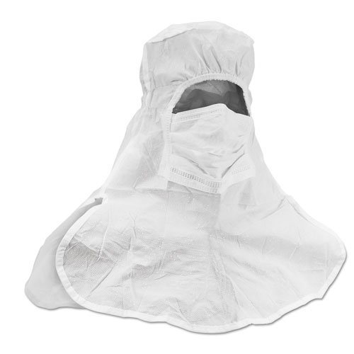 A5 Sterile Integrated Hood And Mask With Clean-Don* Technology, White, 75/carton