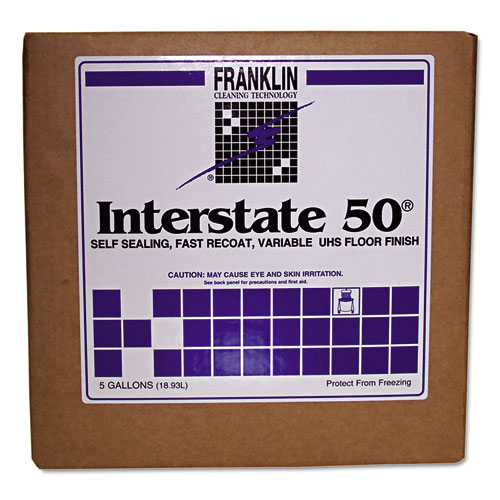 Franklin Cleaning Technology® Interstate 50 Floor Finish, 1gal Bottle, 4/Carton