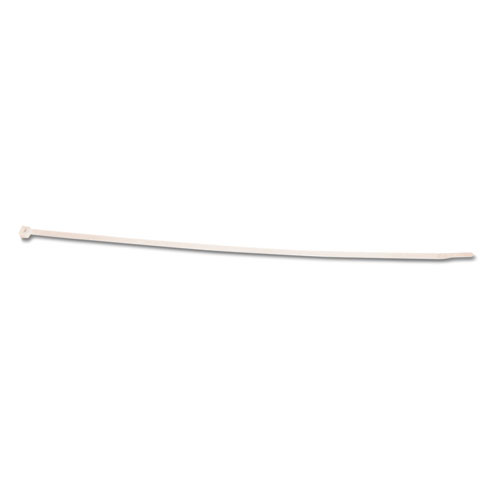 Nylon Cable Ties, 8 x 0.19, 50 lb, Natural, 1,000/Pack | by Plexsupply