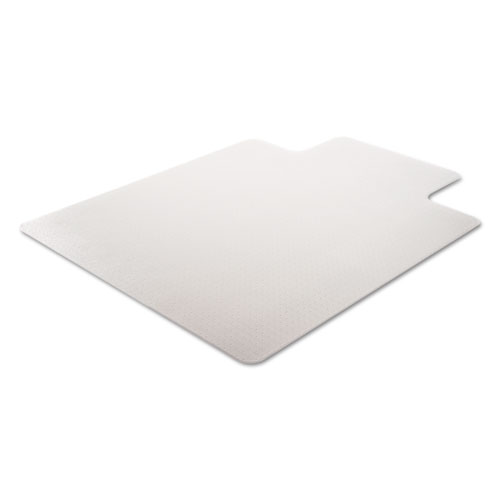SuperMat Frequent Use Chair Mat, Med Pile Carpet, Flat, 36 x 48, Lipped, Clear