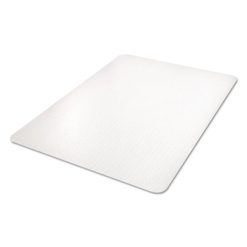 POLYCARBONATE ALL DAY USE CHAIR MAT - ALL CARPET TYPES, 45 X 53, RECTANGLE, CLEAR