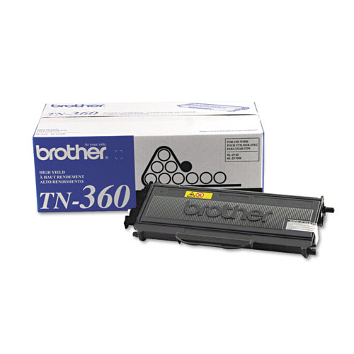 Image of Brother Tn360 High-Yield Toner, 2,600 Page-Yield, Black