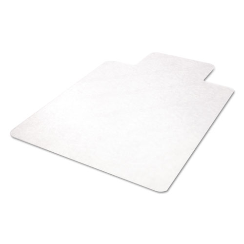 EconoMat All Day Use Chair Mat for Hard Floors, Flat Packed, 36 x 48, Lipped, Clear