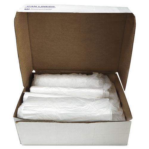 High-Density Commercial Can Liners, 60 gal, 16 mic, 43" x 48", Natural, 200/Carton