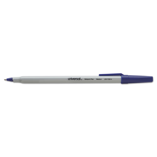 Image of Ballpoint Pen Value Pack, Stick, Medium 1 mm, Blue Ink, Gray Barrel, 60/Pack